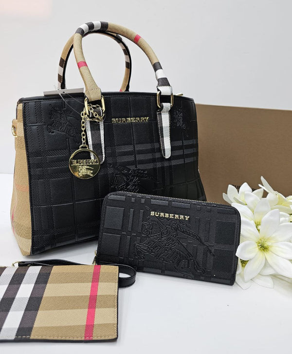 طقم BURBERRY ماستر كوبي شنطة وجزدان